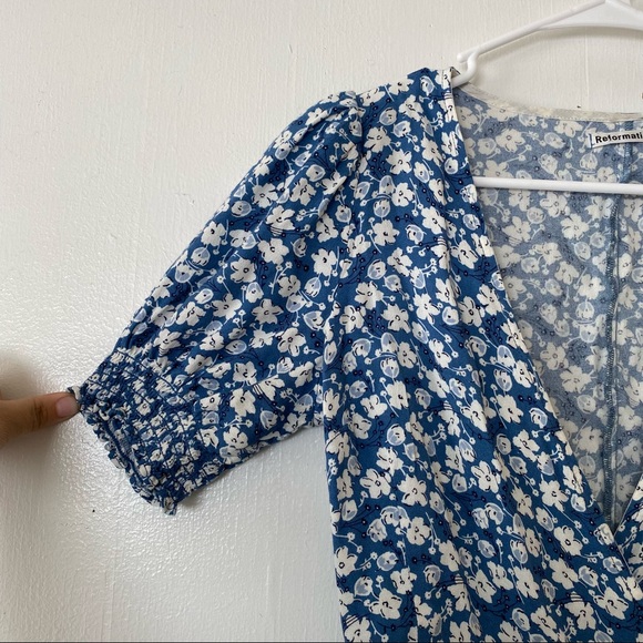 Reformation Poire Floral Wrap Blouse - Picture 9 of 12